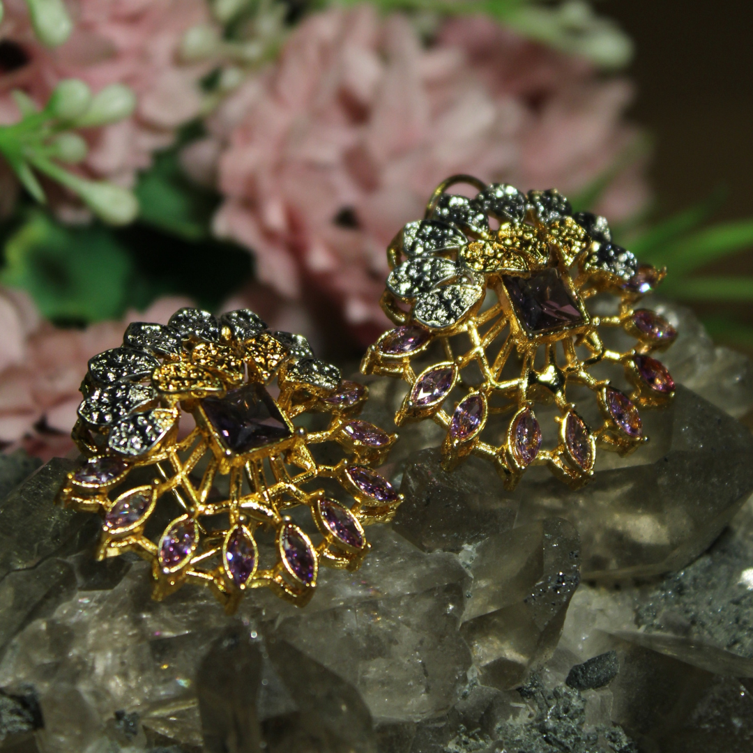 Şahane - Elegant Floral Earrings