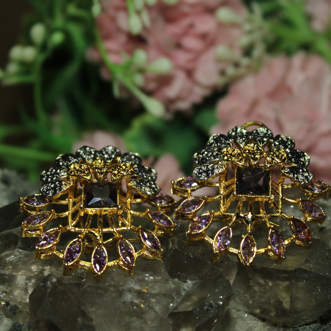 Şahane - Elegant Floral Earrings