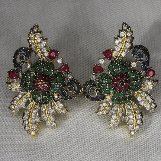 Elmas Clicekler Ear Ring