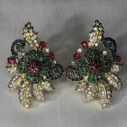 Elmas Clicekler Ear Ring
